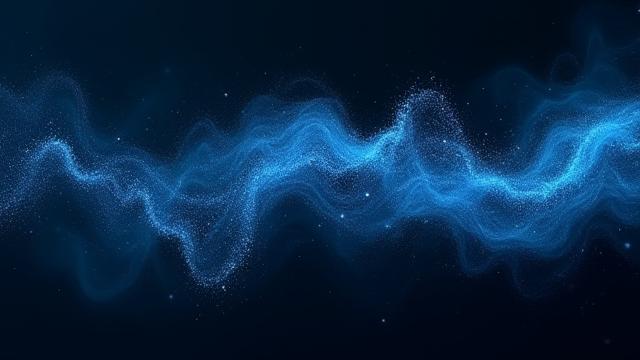 Abstrakte Visualisierung von Wetterdaten in Blautönen
