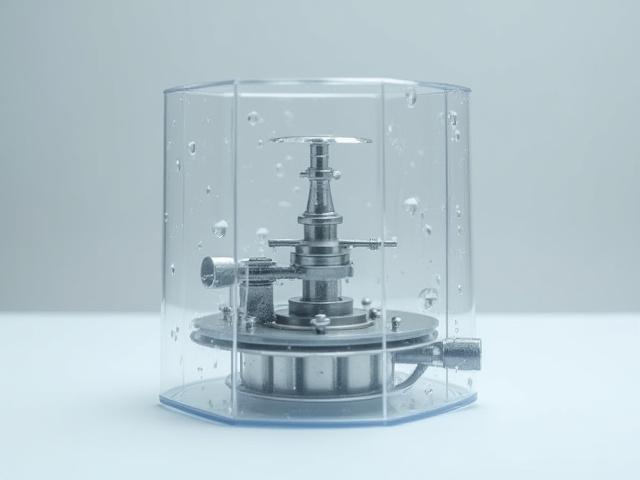 Studioaufnahme eines detaillierten Modells zur Regenwassermessung